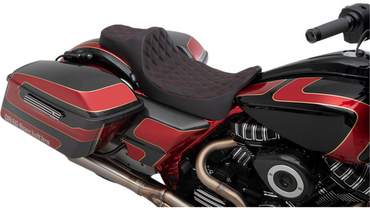 Predator 3 Extended Reach Seat - Double Diamond Red