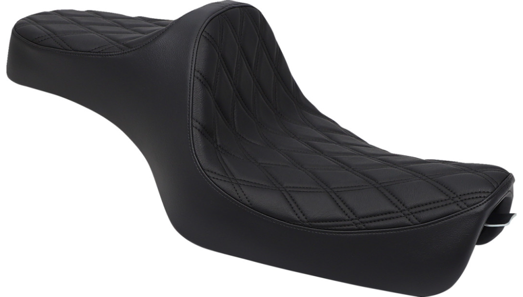 2004-2022 EVO Sportster Predator 3 Seat - Double Diamond Black Stitch