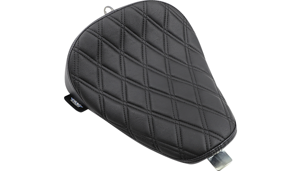 2004-2022 EVO Sportster Bobber Solo Seat - Double Diamond Black Stitch