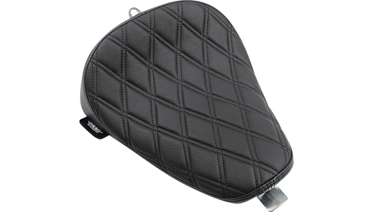 2004-2022 EVO Sportster Bobber Solo Seat - Double Diamond Black Stitch