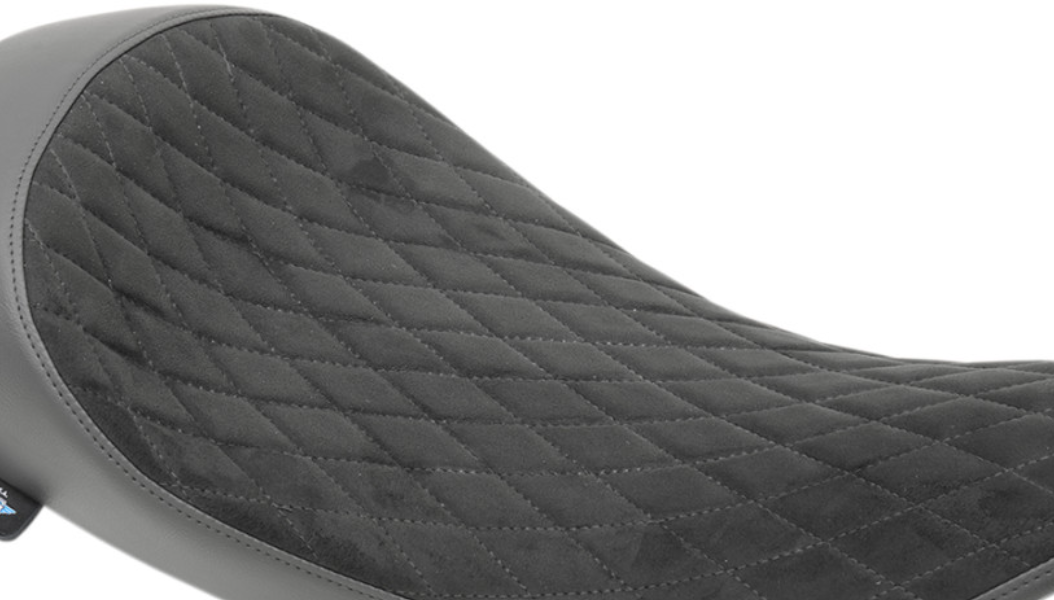 Solo Seat - Extended Reach & Lowered - Faux Suede