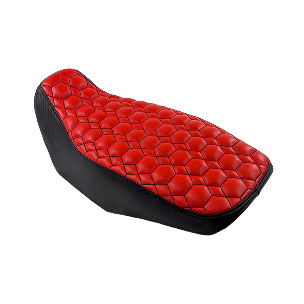 red custom motorcycle seat for Honda Grom