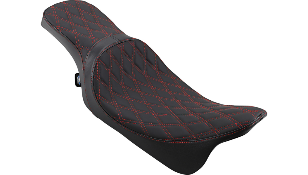 Predator Stock Position 2 Up Seat - Double Diamond Red Stitch