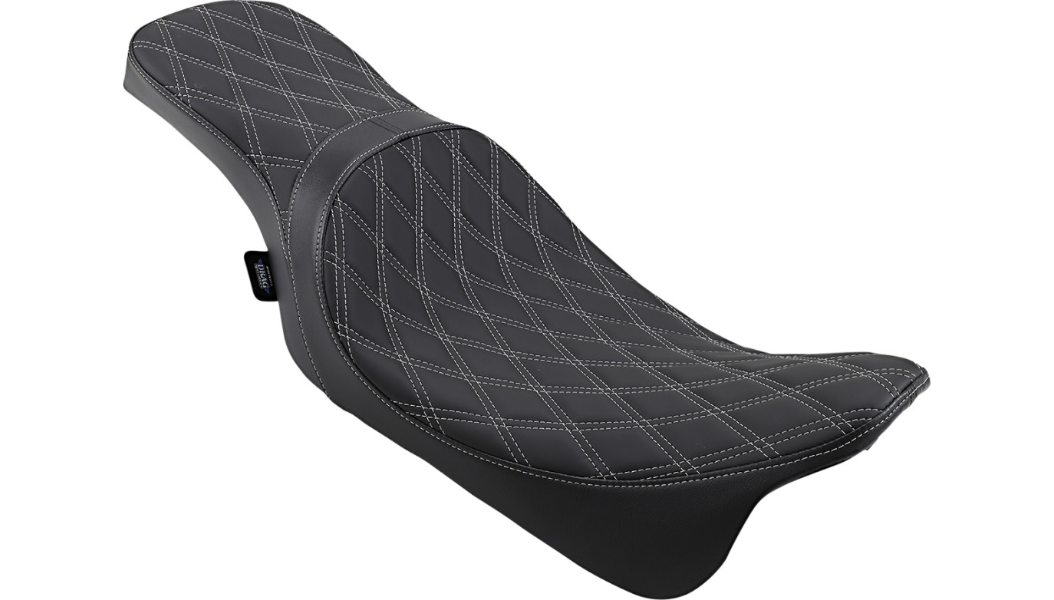 Predator Stock Position 2 Up Seat - Double Diamond Silver Stitch