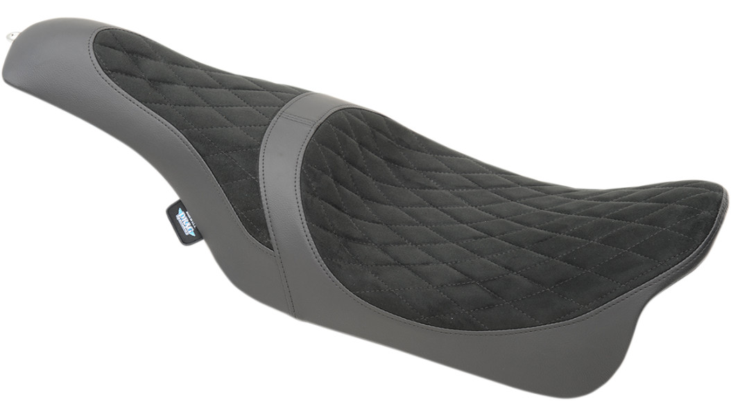 Caballero Seat - Faux Suede Diamond Stitch