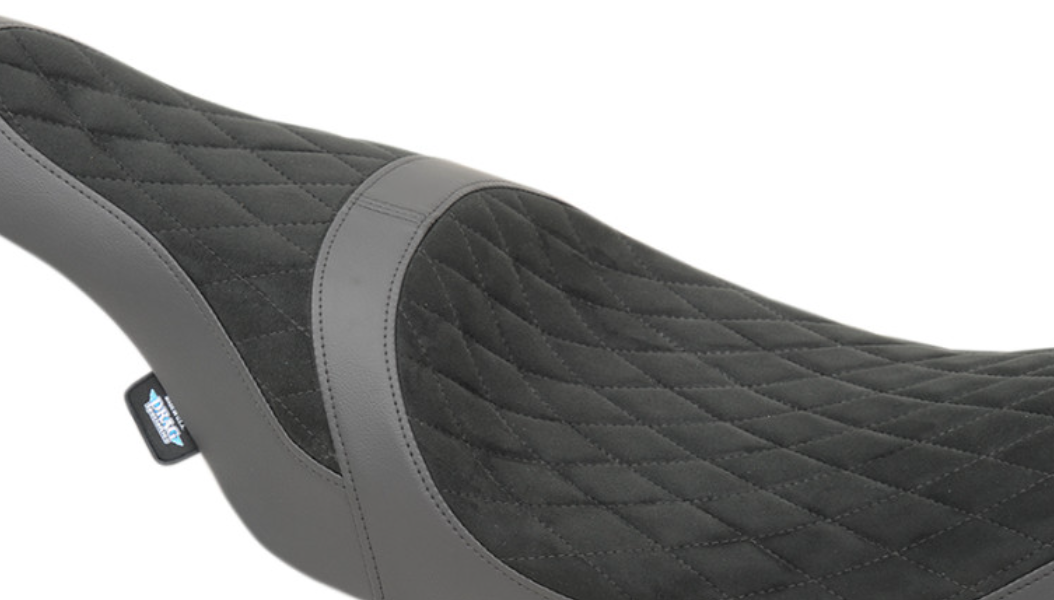 Caballero Seat - Faux Suede Diamond Stitch