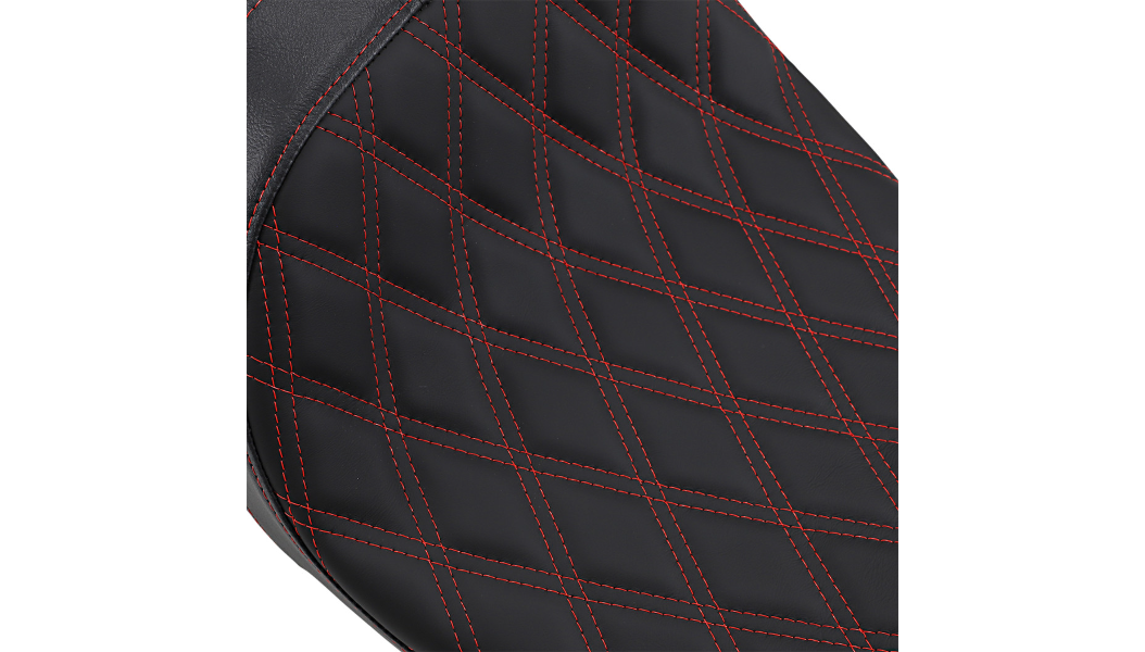 Predator Stock Position 2 Up Seat - Double Diamond Red Stitch