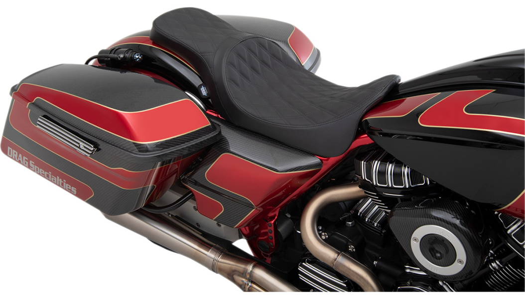 Predator Stock Position 2 Up Seat - Double Diamond Black Stitch