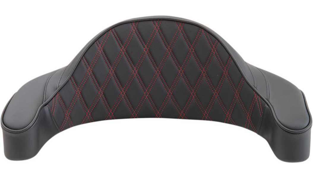 Tour Box Pad - Harley-Davidson King Tour Pak - Double Diamond Stitch - Red (1999-2013)