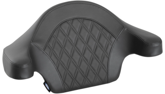 Tour Box Pad - Harley-Davidson King Tour Pak - Double Diamond Stitch - Black (2014-2023)