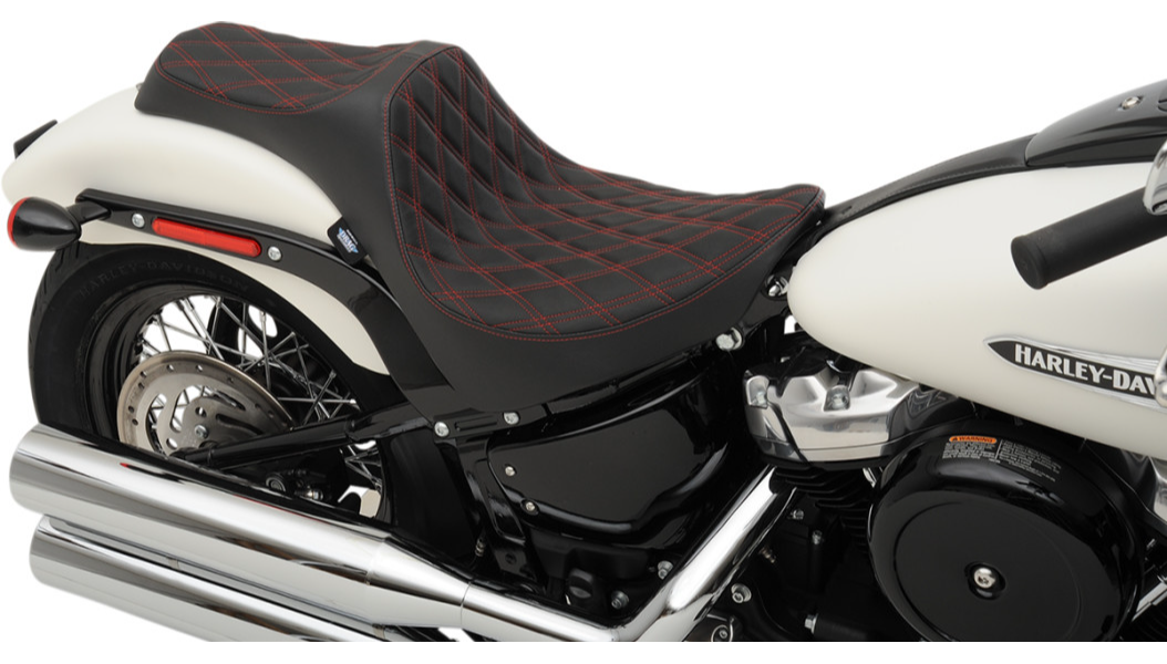 2018-2023 Softail Predator 3 Double Diamond - Red Stitch