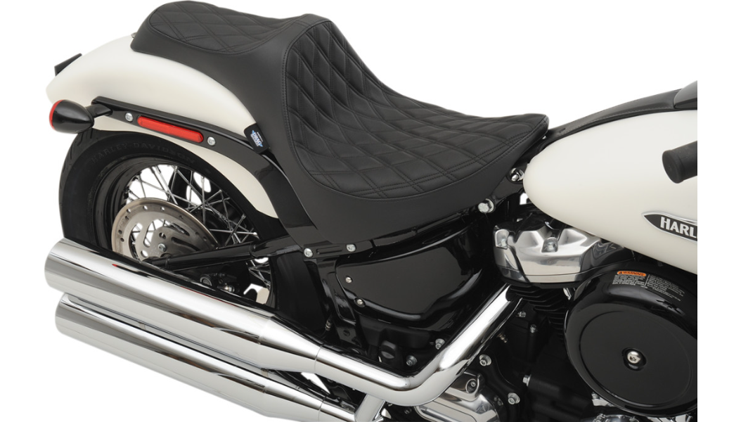 2018-2023 Softail Predator 3 Double Diamond - Black Stitch
