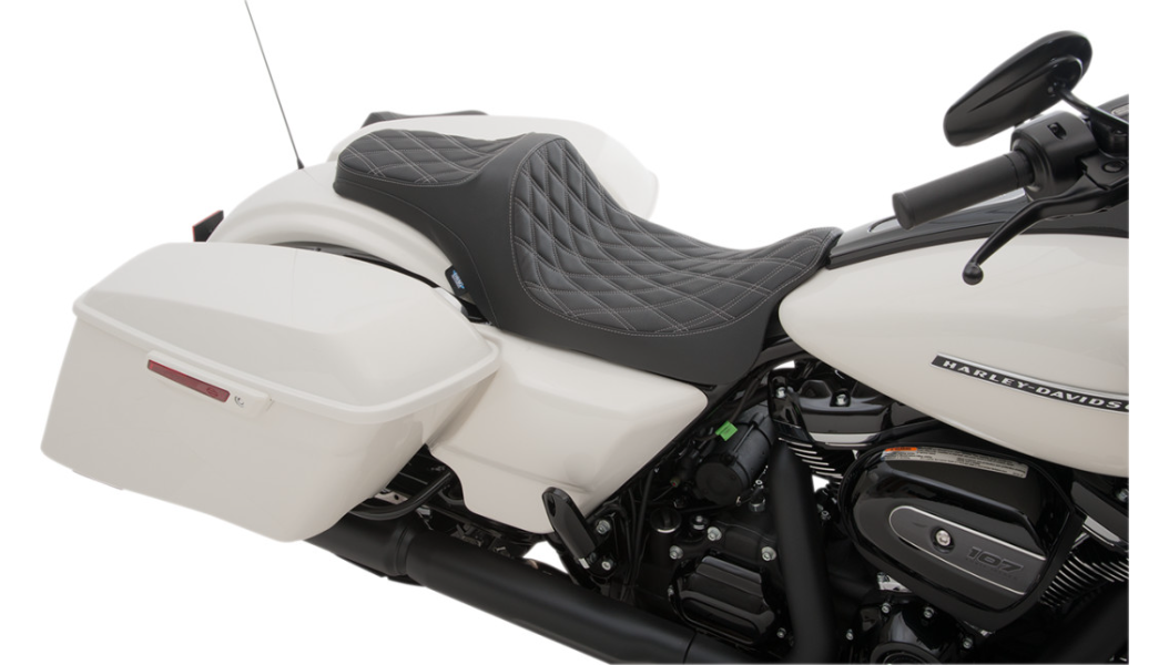 Predator 3 Stock Position Seat - Double Diamond Silver