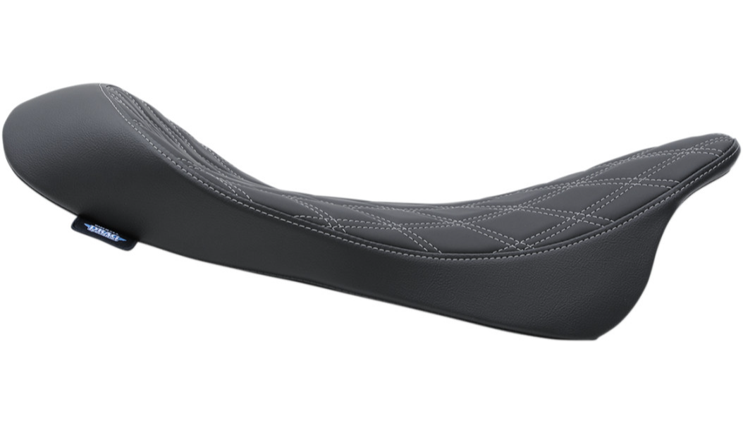 Solo Seat - Extended Reach & Lowered - Silver Double Diamond