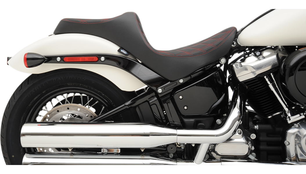 2018-2023 Softail Predator 3 Double Diamond - Red Stitch