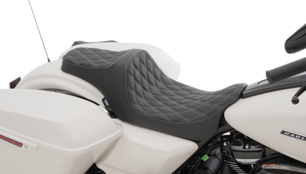 Predator 3 Stock Position Seat - Double Diamond Silver