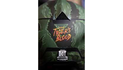 ICON DOMAIN Helmet - Tiger's Blood - Green Graphic