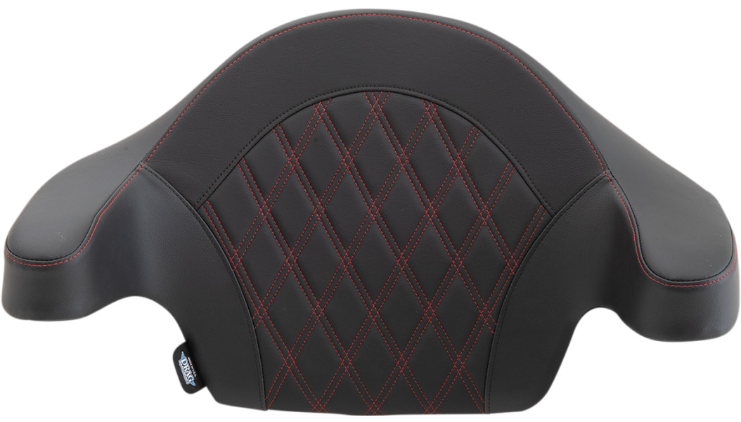 Tour Box Pad - Harley-Davidson King Tour Pak - Double Diamond Stitch - Red (2014-2023)